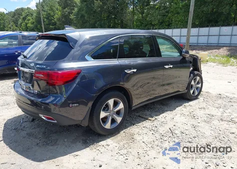 2014 Acura Mdx from USA, damaged, VIN 5FRYD3H29EB020060